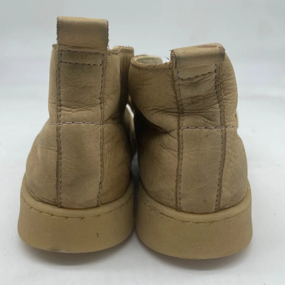 Clarks x Zara Soft Tan Leather Desert Chukka Boots EU 35‎ Portugal Kids Size 3.5